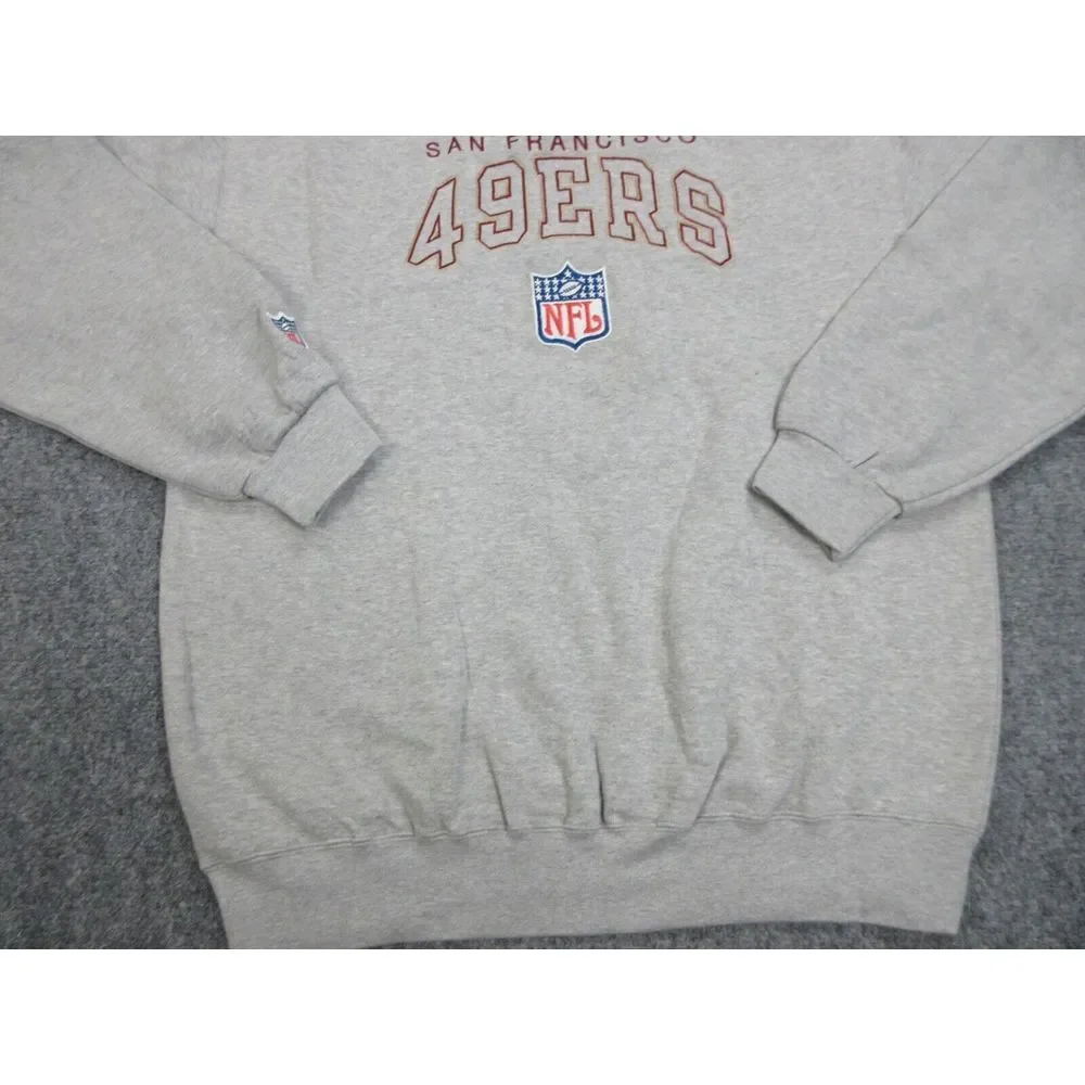VINTAGE San‎ Francisco 49ers Sweater Mens XL Gray NFL Football Champion Pro Line